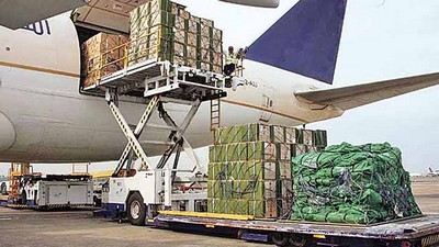 Transporte aéreo de carga logística